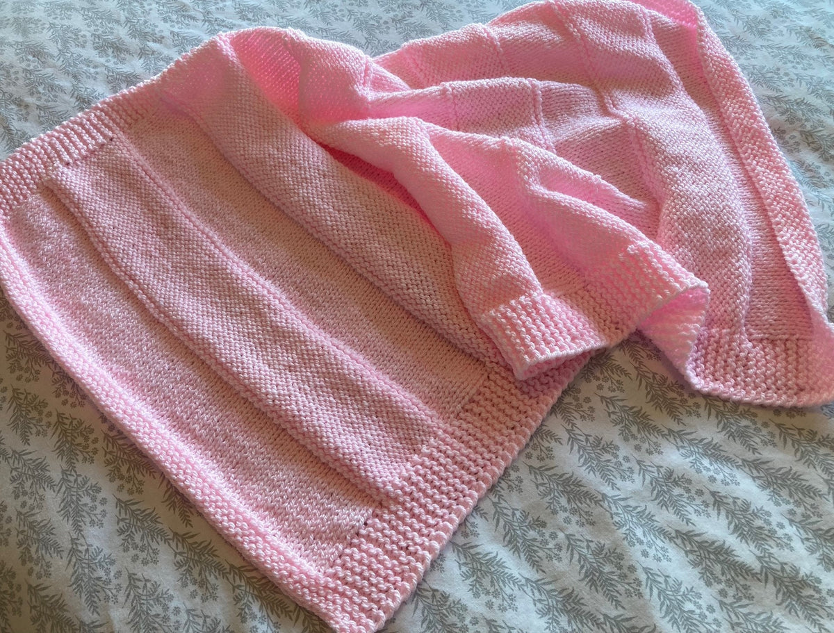 Knitting pattern ~ Nova Baby Blanket ~ Fully Reversible Design ~ ENGLISH ~ PDF Download