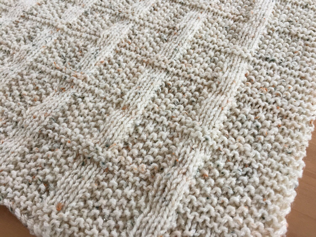 Knitting Pattern ~ Lattice Baby Blanket ~  ENGLISH ~ PDF Download
