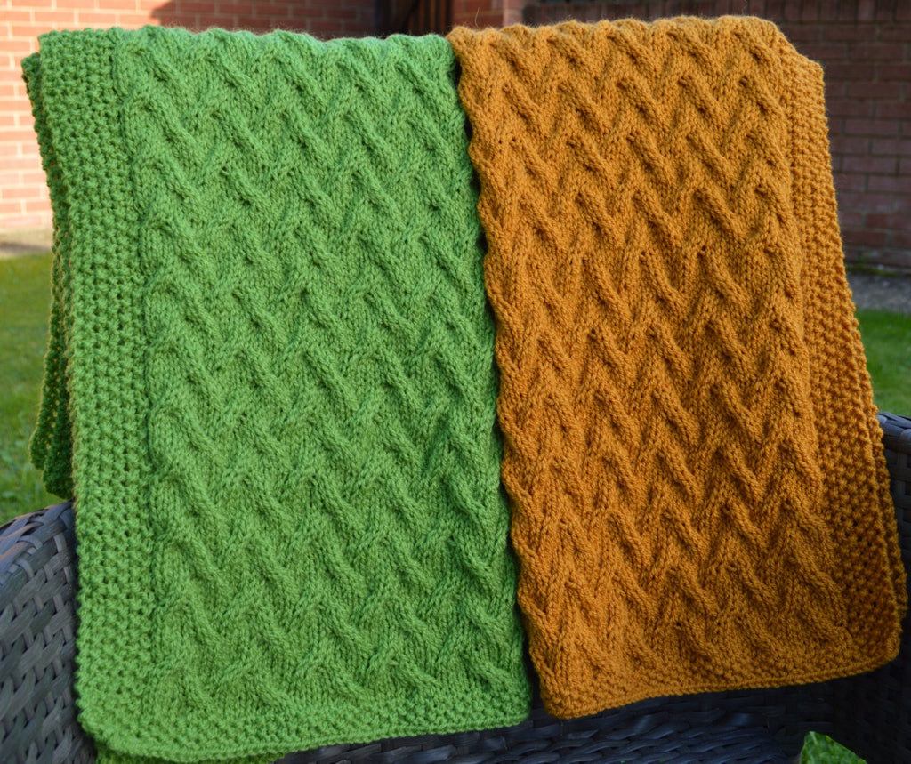 Knitting pattern ~ In the Garden ~ Baby Blanket ~ ENGLISH ~  PDF Download