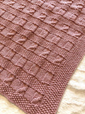 Knitting pattern ~ Ember Baby Blanket in DK Yarn ~ ENGLISH ~  PDF Download