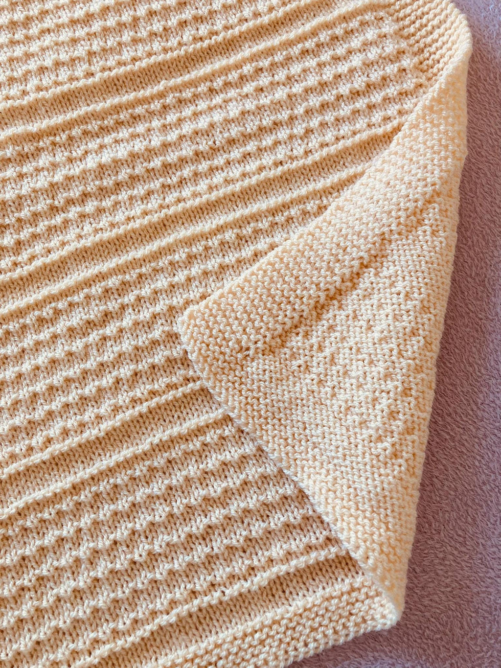 Knitting pattern ~ Idris Baby Blanket in Aran or DK ~ Perfect for beginners ~ ENGLISH ~ PDF Download