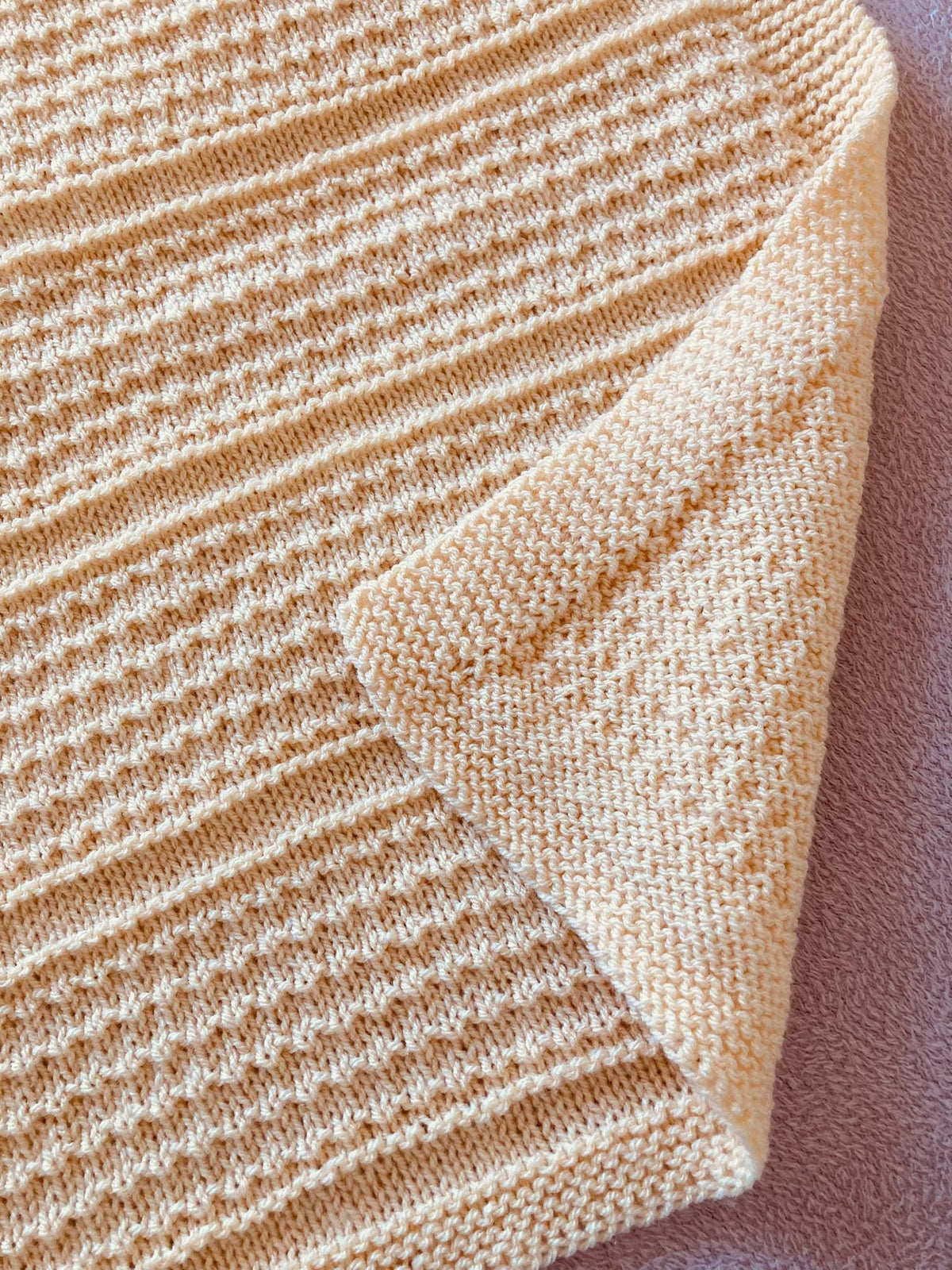 Knitting pattern ~ Idris Baby Blanket in Aran or DK ~ Perfect for beginners ~ ENGLISH ~ PDF Download