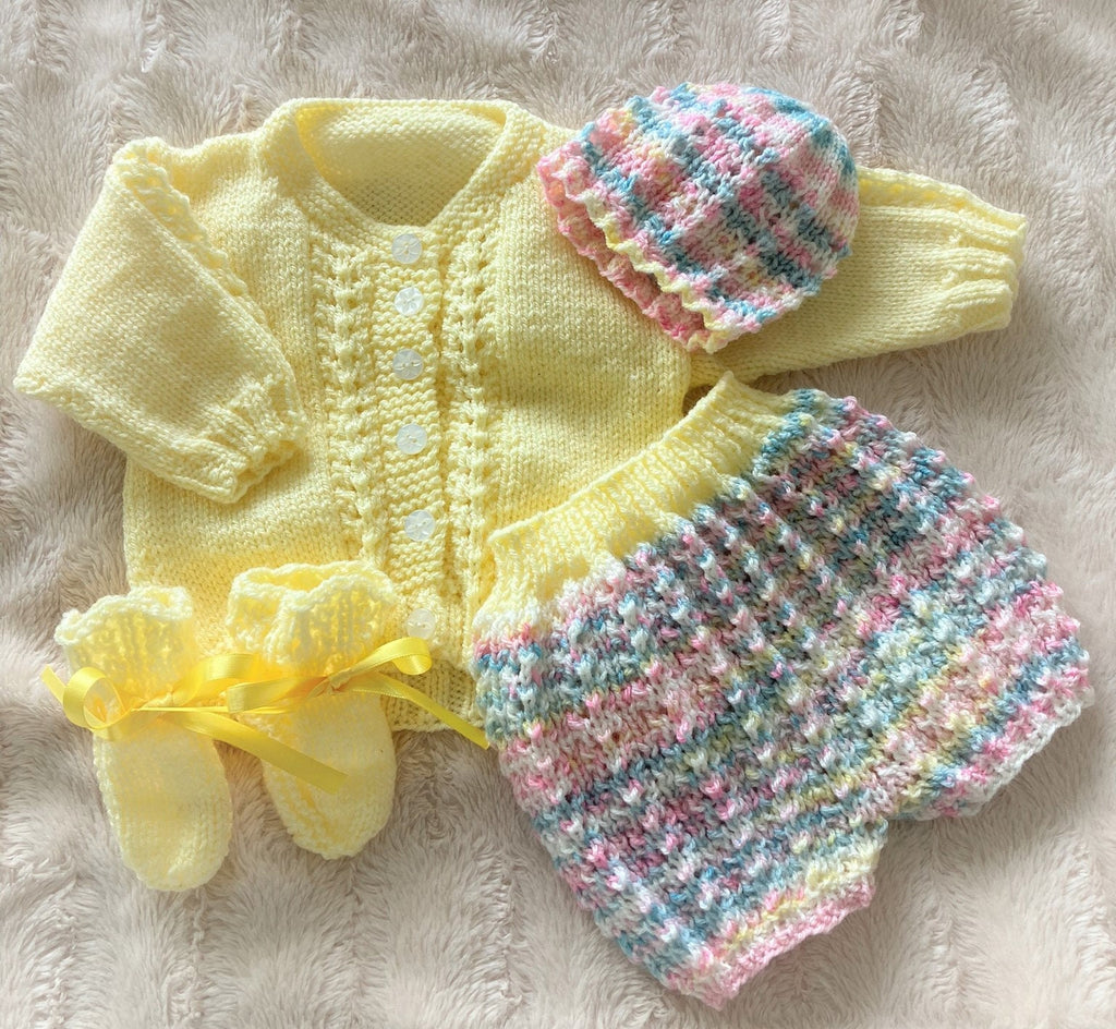 Knitting pattern ~ Adora baby set for 3-6 months ~  ENGLISH ~  PDF Download