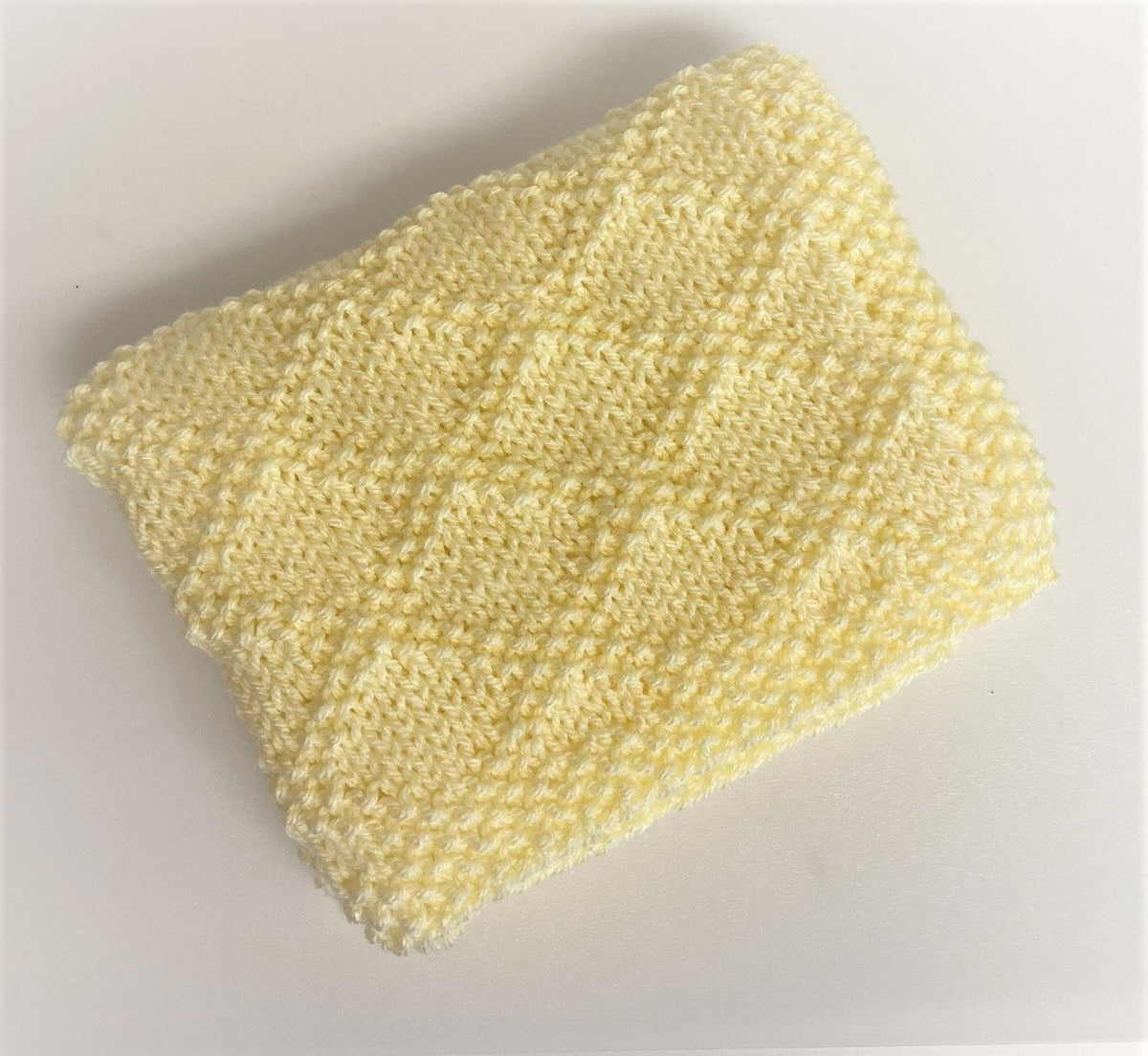 Knitting pattern- Diamonds Baby Blanket in Aran Yarn. ~ ENGLISH ~  PDF Download