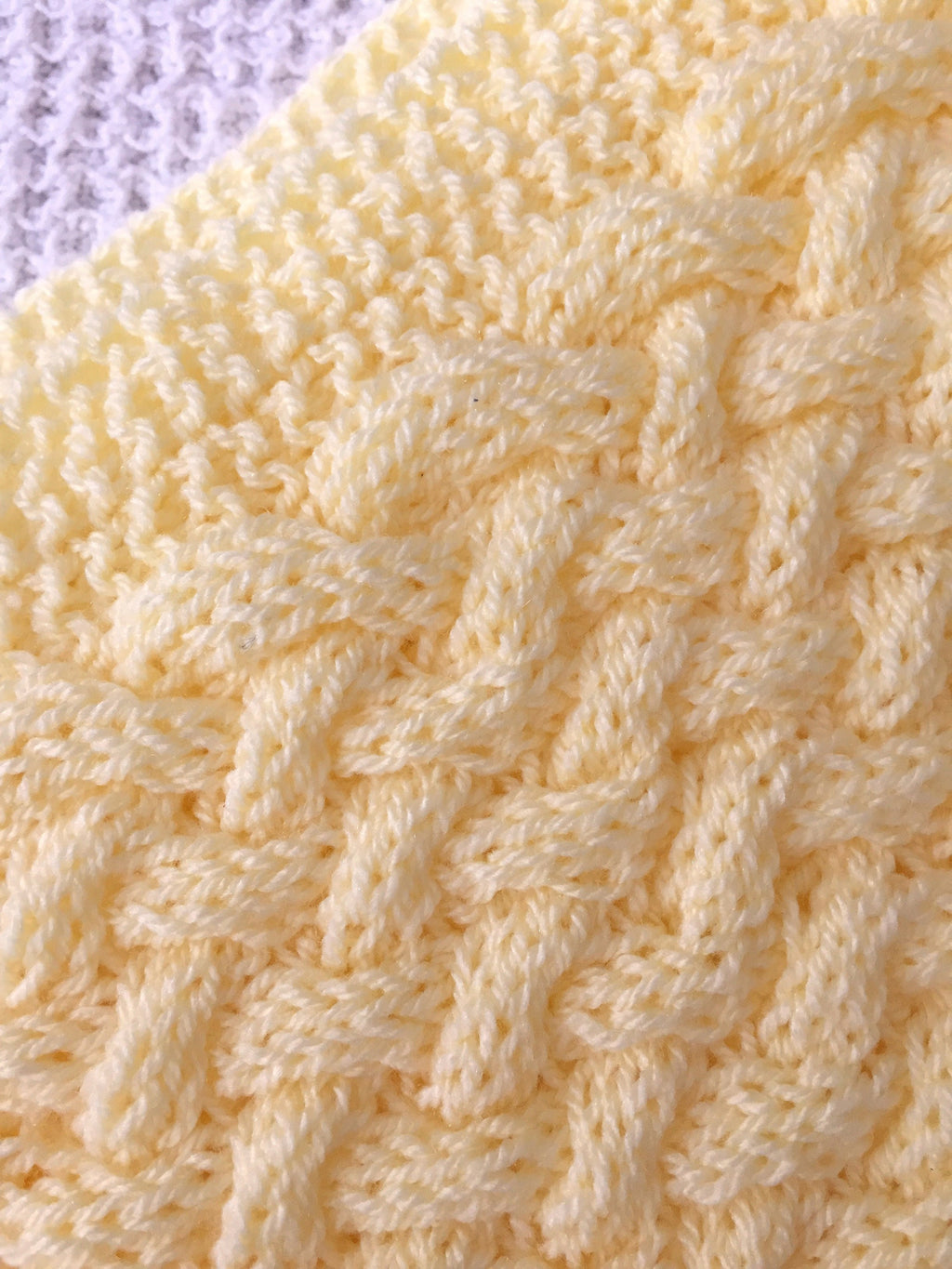 Knitting Pattern ~ Wicker Basketweave ~ Baby Blanket ~ Multiple Sizes ~ ENGLISH ~  PDF Download