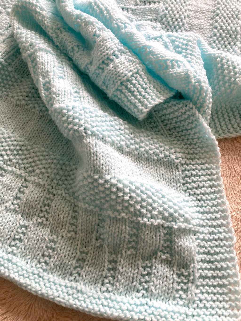 Knitting Pattern ~ Jemima Baby Blanket  ~  ENGLISH ~ PDF Download