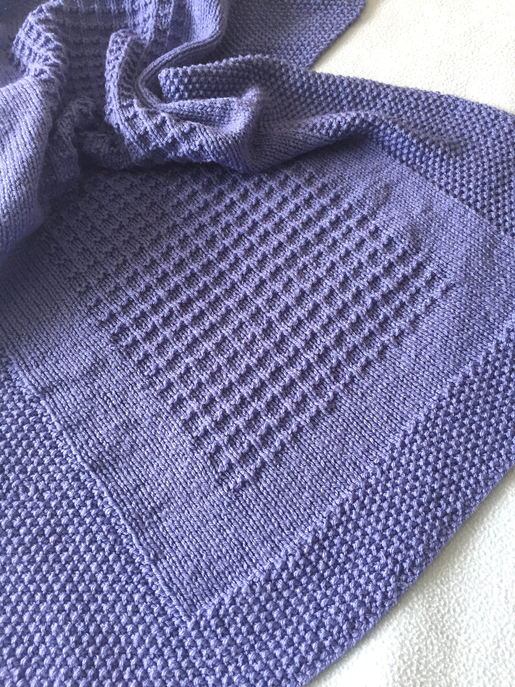 Knitting Pattern ~  Alia Baby Blanket  ~ ENGLISH ~ PDF Download