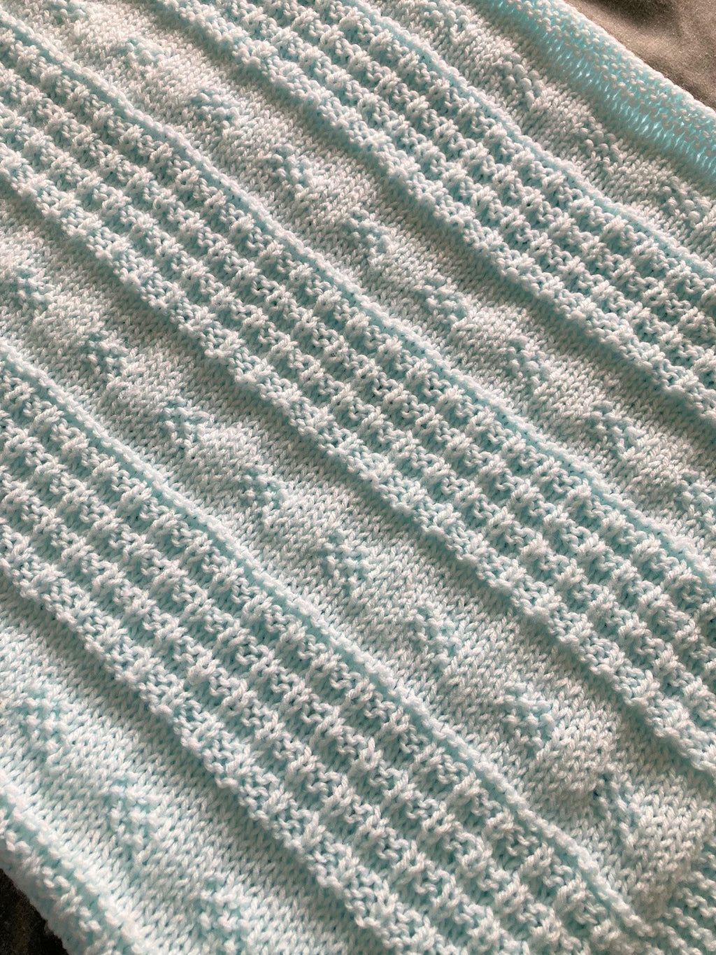 Knitting Pattern ~ Rosabel Baby Blanket in DK  ~ ENGLISH ~ PDF Download