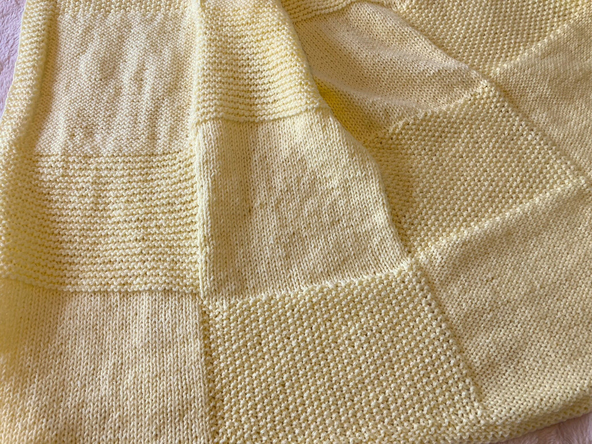 Knitting pattern ~  Samson Baby Blanket  in DK ~  ENGLISH ~  PDF Download