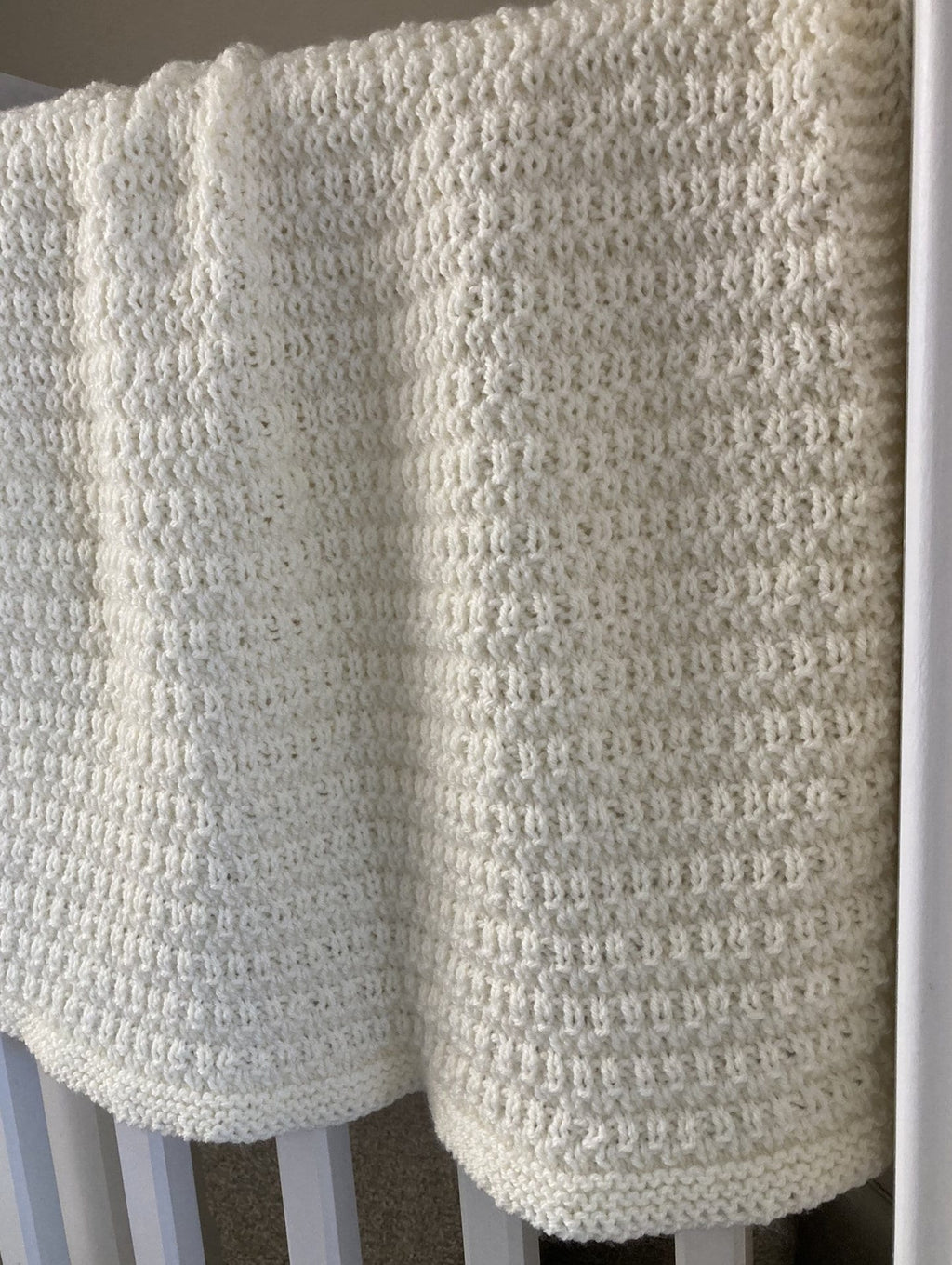 Knitting pattern ~ Meya Baby Blanket ~ Reversible Design ~ Aran Yarn ~ ENGLISH ~  PDF Download