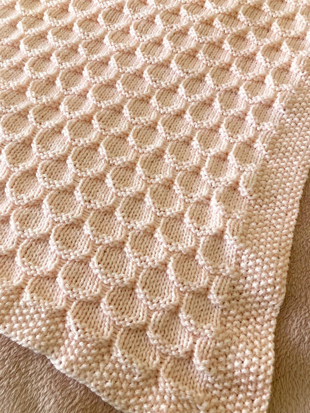 Knitting pattern ~ Becca Baby Blanket in DK Yarn ~ ENGLISH ~ PDF Download