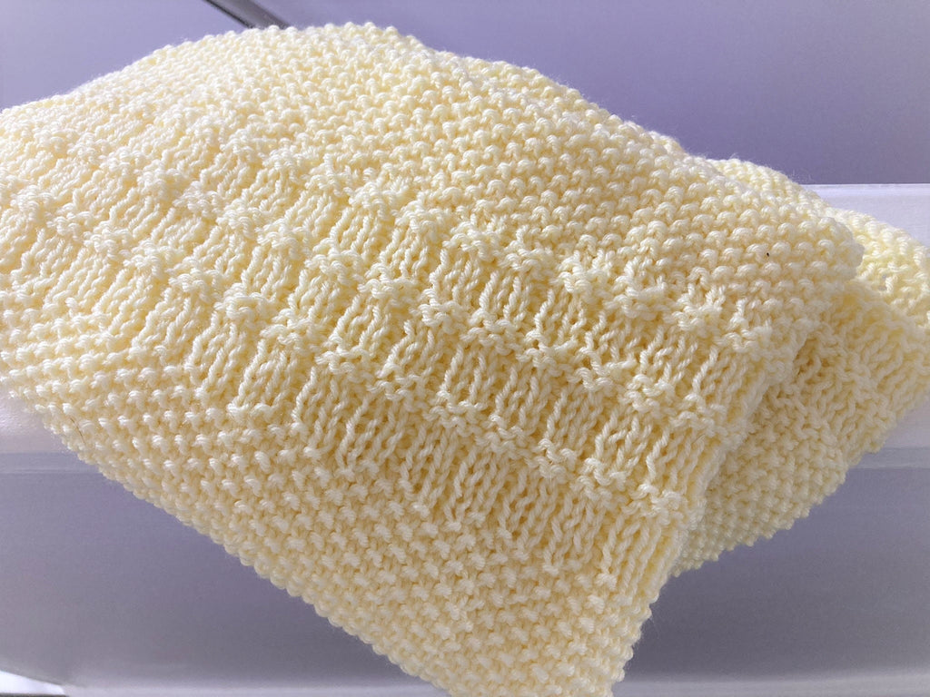 Knitting Pattern ~ Dorete Baby Blanket ~ Easy Knit for Beginners ~ENGLISH ~ PDF Download