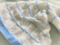 Knitting pattern ~ Cassy Baby Blanket ~ Simple Design ~  ENGLISH ~ PDF Download