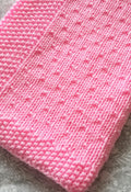 Knitting pattern ~ Moss & Seed Baby Blanket ~ Easy , Quick Knit ~ ENGLISH ~ PDF Download