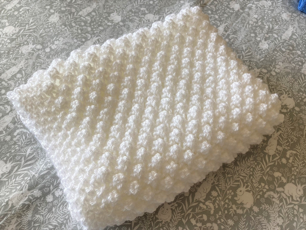 Knitting pattern ~ Bobble Baby Blanket ~  ENGLISH ~ PDF Download
