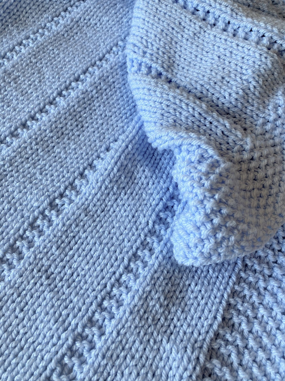 Knitting pattern ~ Easy Baby Blanket in Chunky, Aran or DK ~ Perfect for beginners ~ ENGLISH ~ PDF Download