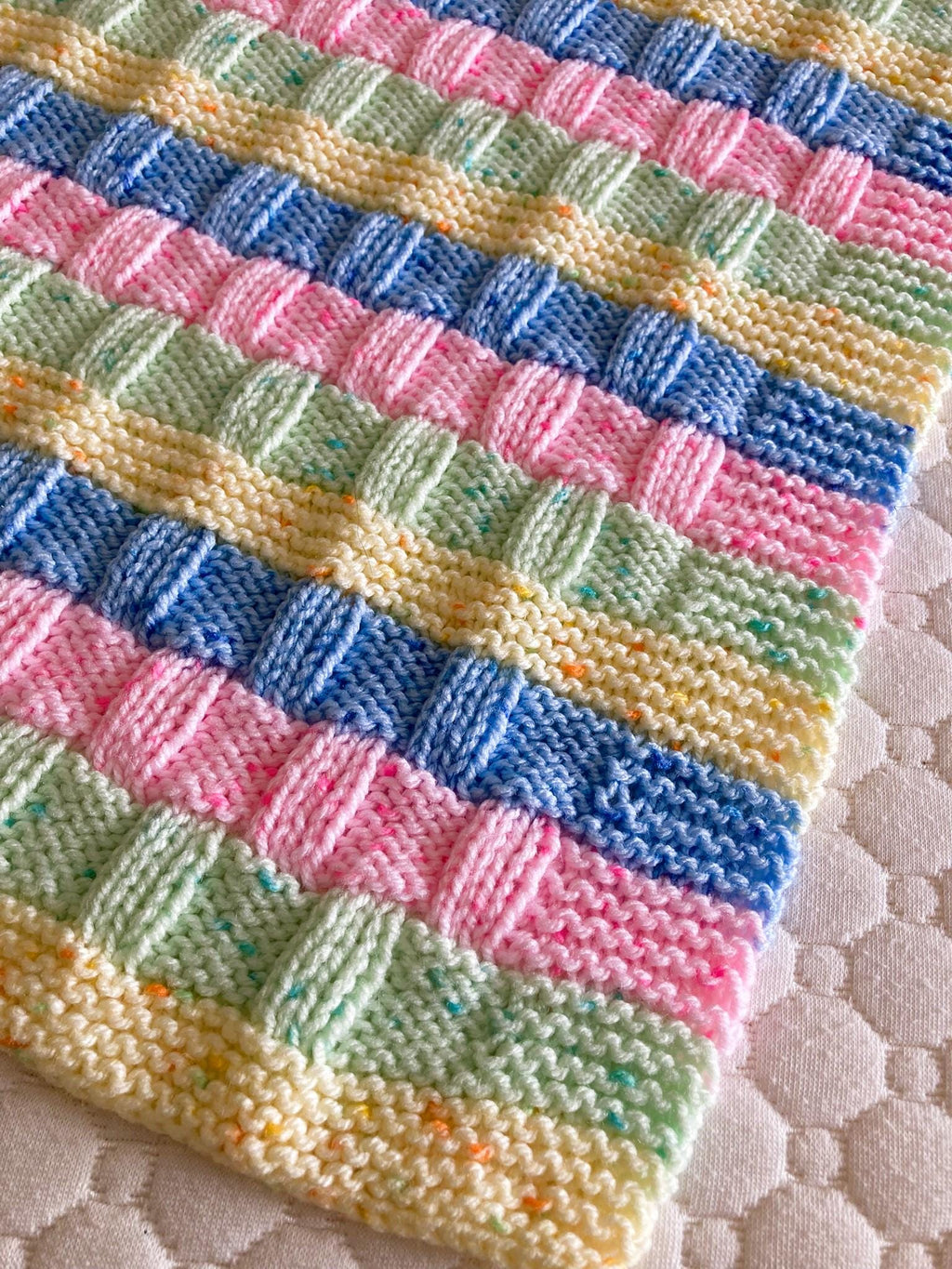 Knitting Pattern ~ Cody Baby Blanket in DK Yarn ~ ENGLISH ~ PDF Download