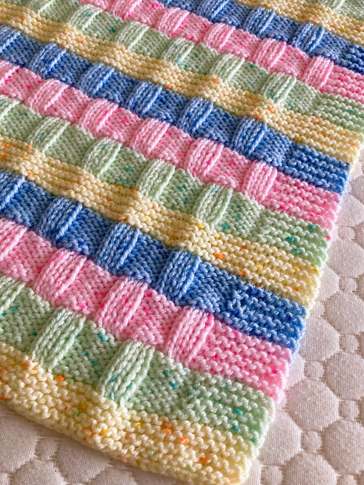 Knitting Pattern ~ Cody Baby Blanket in DK Yarn ~ ENGLISH ~ PDF Download