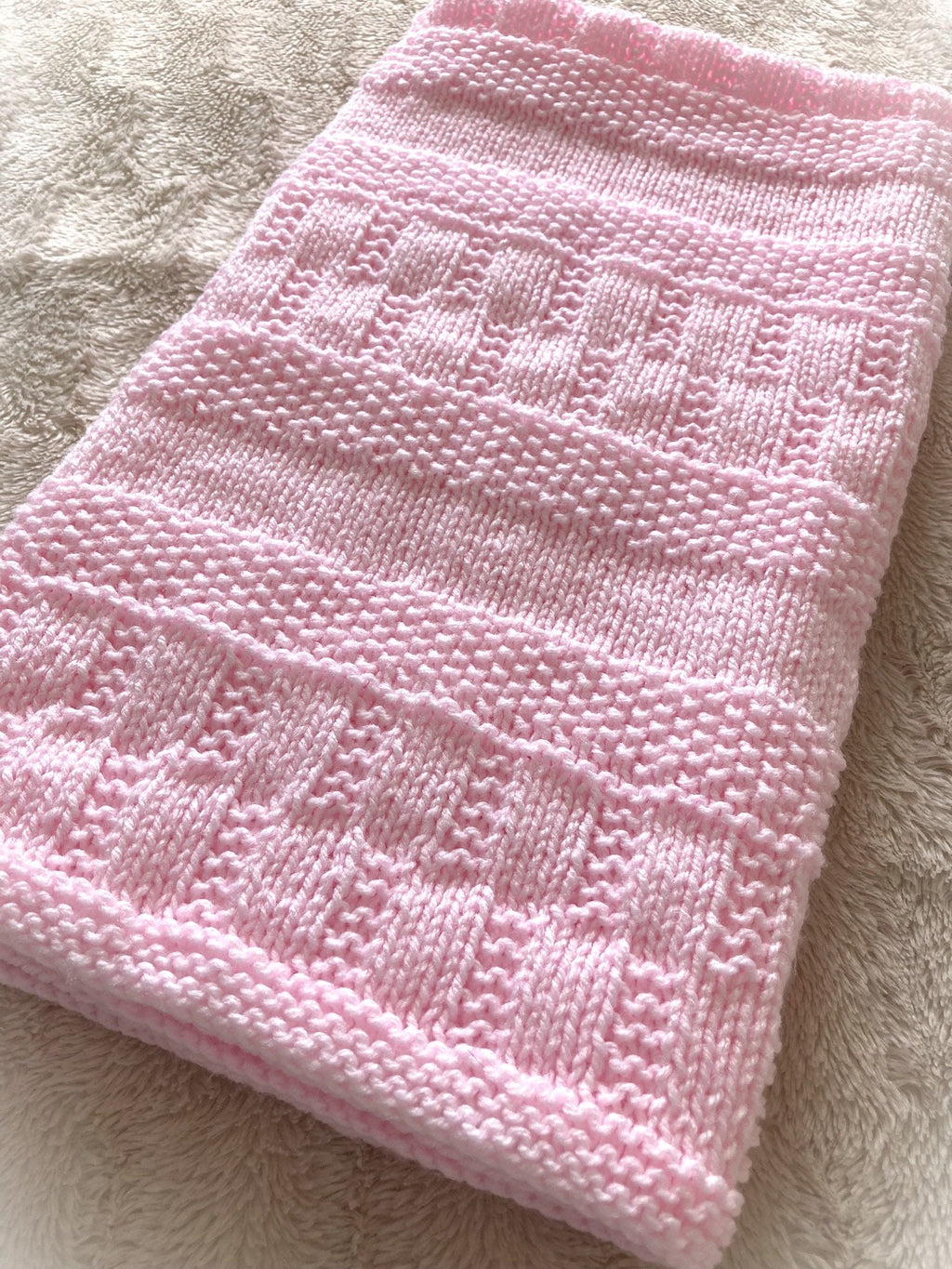 Knitting Pattern ~ Jemima Baby Blanket  ~  ENGLISH ~ PDF Download
