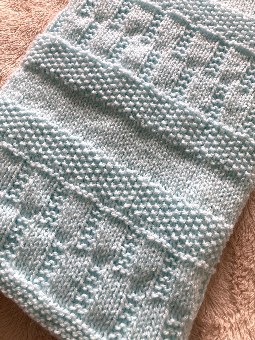 Knitting Pattern ~ Jemima Baby Blanket  ~  ENGLISH ~ PDF Download