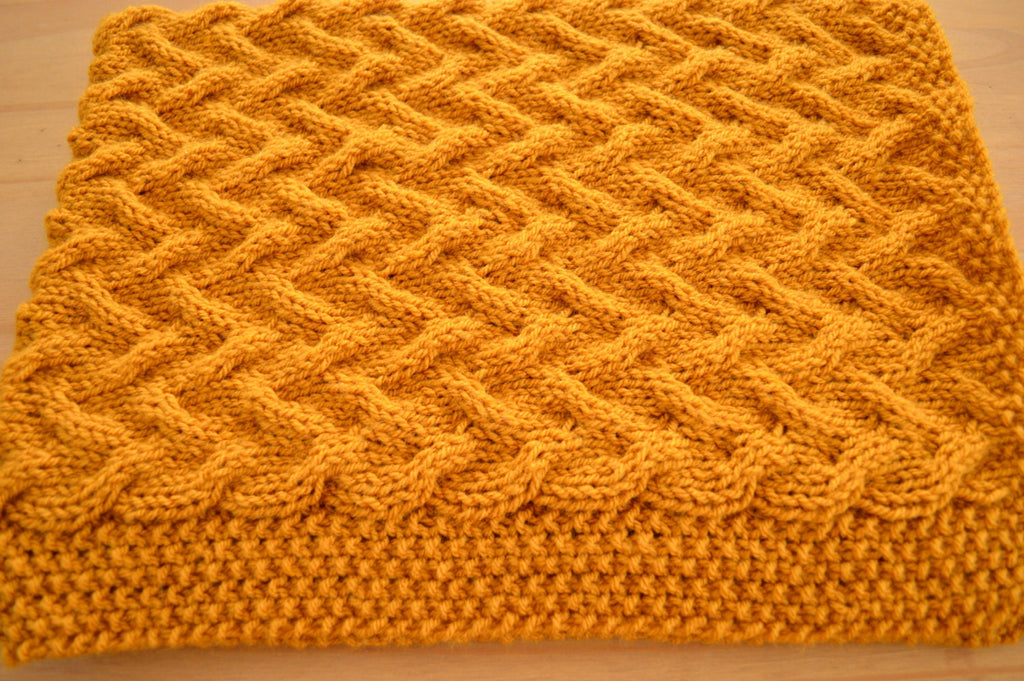 Knitting pattern ~ In the Garden ~ Baby Blanket ~ ENGLISH ~  PDF Download