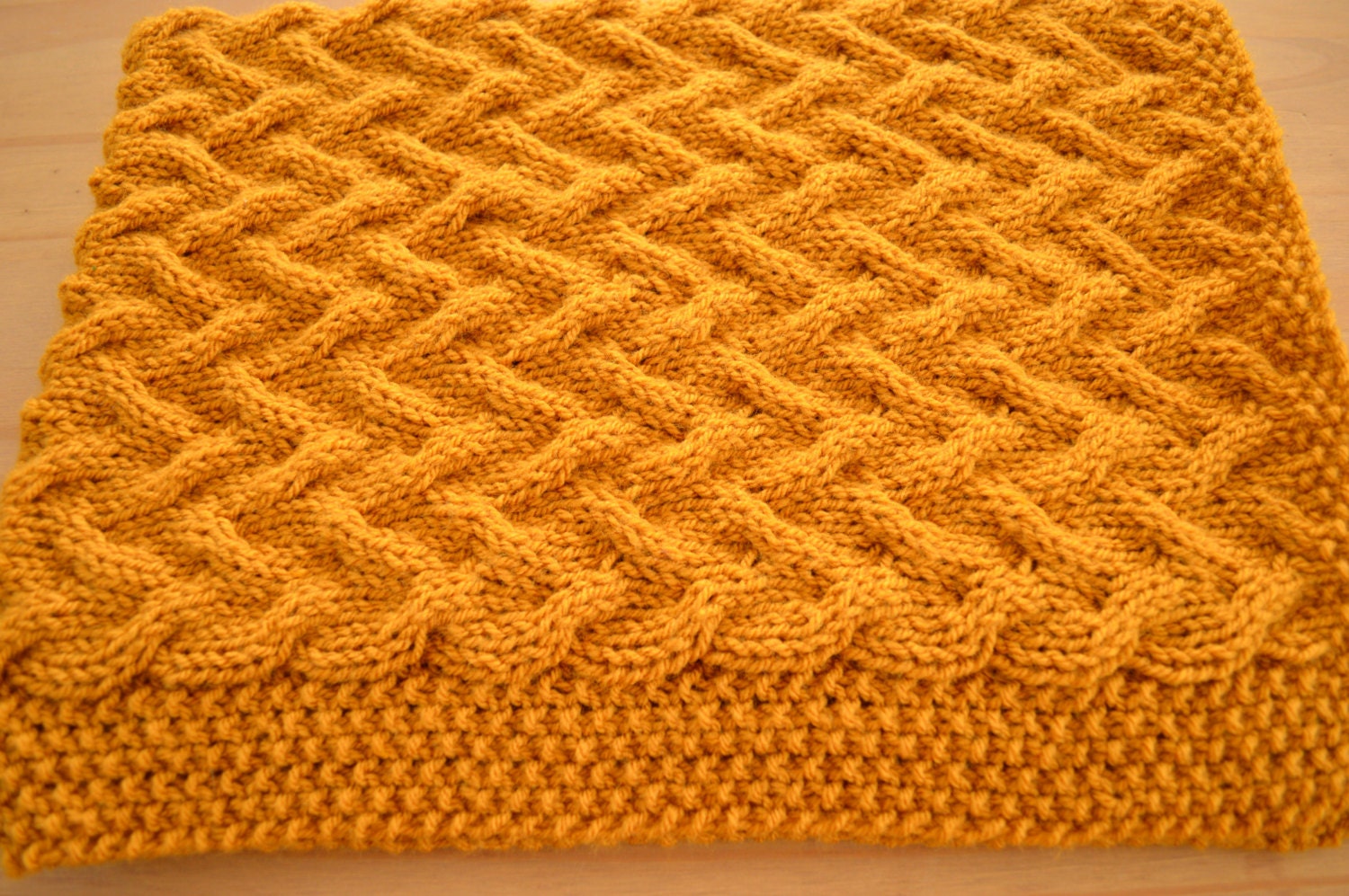 Knitting pattern ~ In the Garden ~ Baby Blanket ~ ENGLISH ~  PDF Download