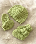 Knitting pattern ~ Idris New Baby Set /  Hat , Mittens and Bootees ~ ENGLISH ~ PDF Download
