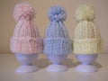 Knitting pattern ~ Tiny Pompom Hat ~ Easter Egg Cosy / Christmas Tree Ornament ~ ENGLISH  ~  PDF Download