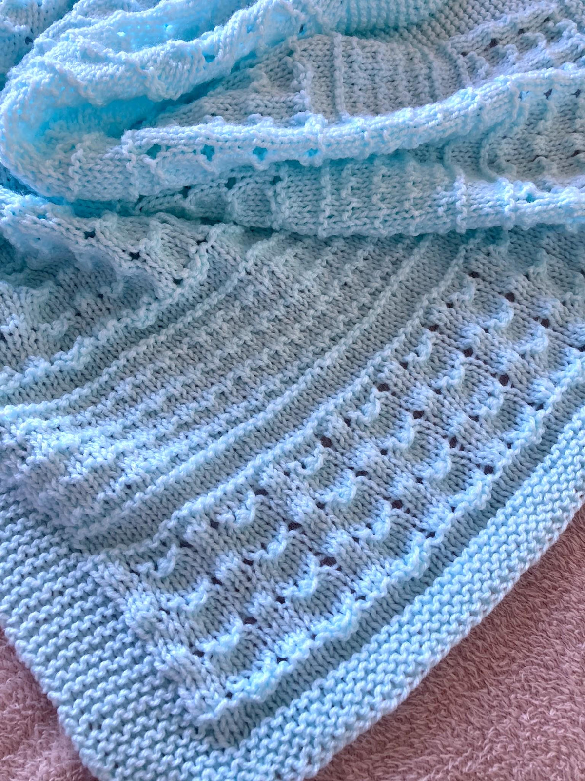 Knitting Pattern ~ Seren Baby Blanket  ~  ENGLISH ~ PDF Download