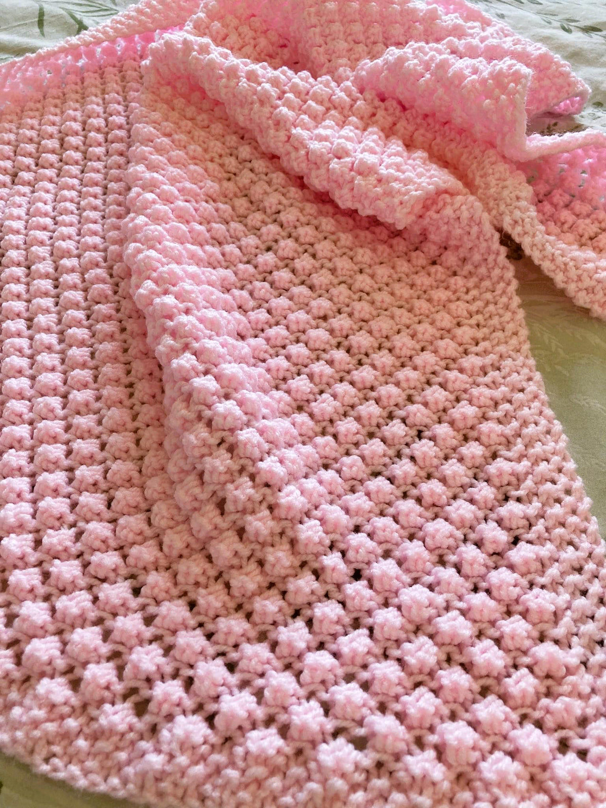 Knitting pattern ~ Bobble Baby Blanket ~  ENGLISH ~ PDF Download