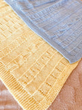 Knitting pattern ~ Gina Baby Blanket in Aran or DK ~ ENGLISH ~ PDF Download