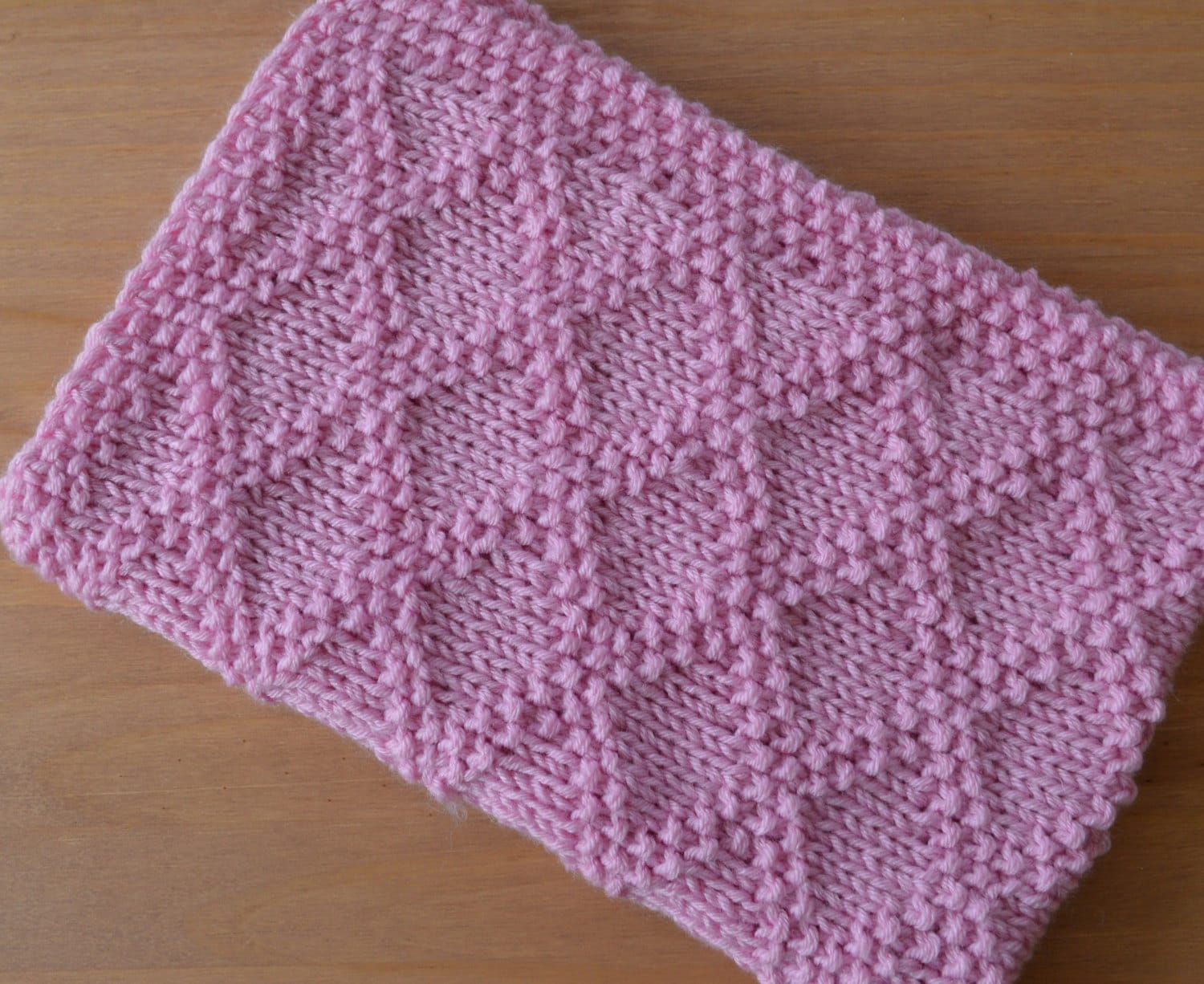 Knitting pattern- Diamonds Baby Blanket in Aran Yarn. ~ ENGLISH ~  PDF Download