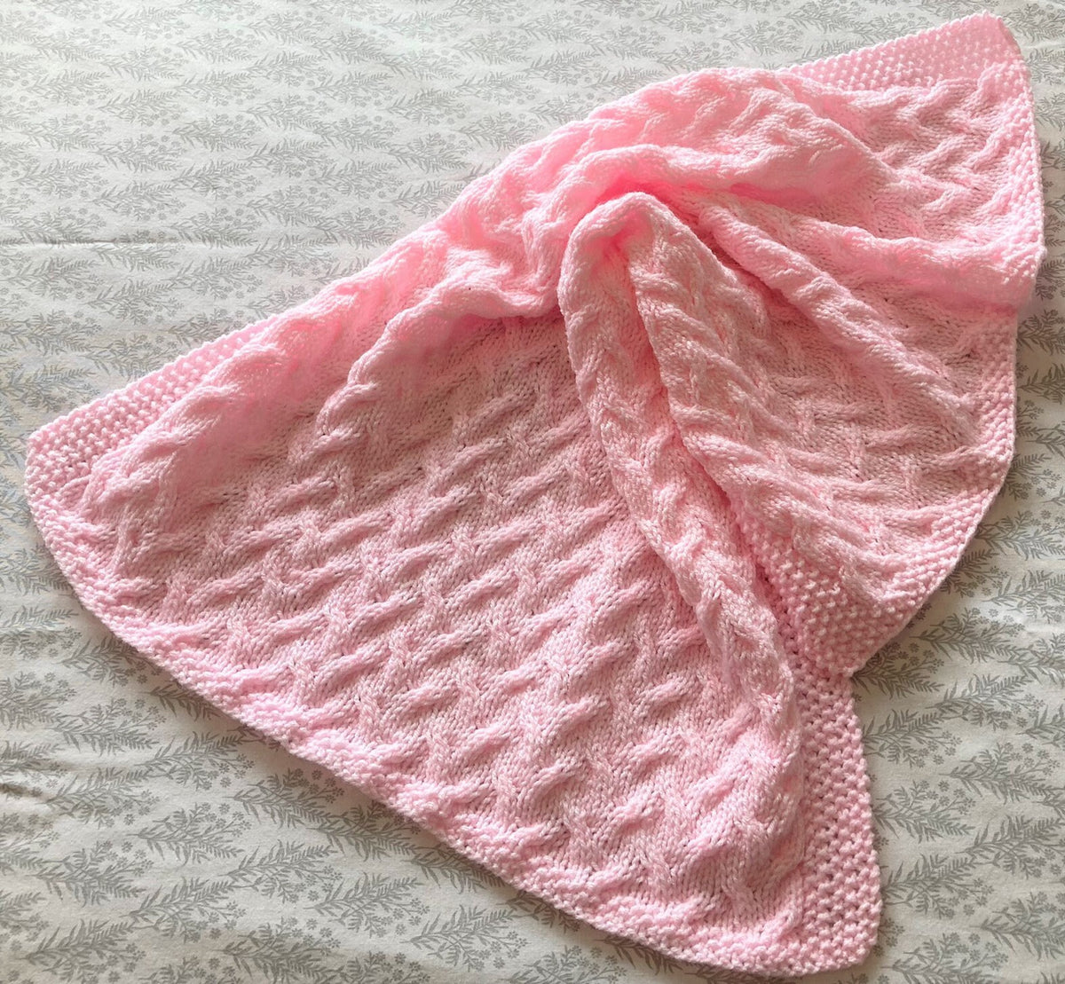 Knitting pattern ~ In the Garden ~ Baby Blanket ~ ENGLISH ~  PDF Download