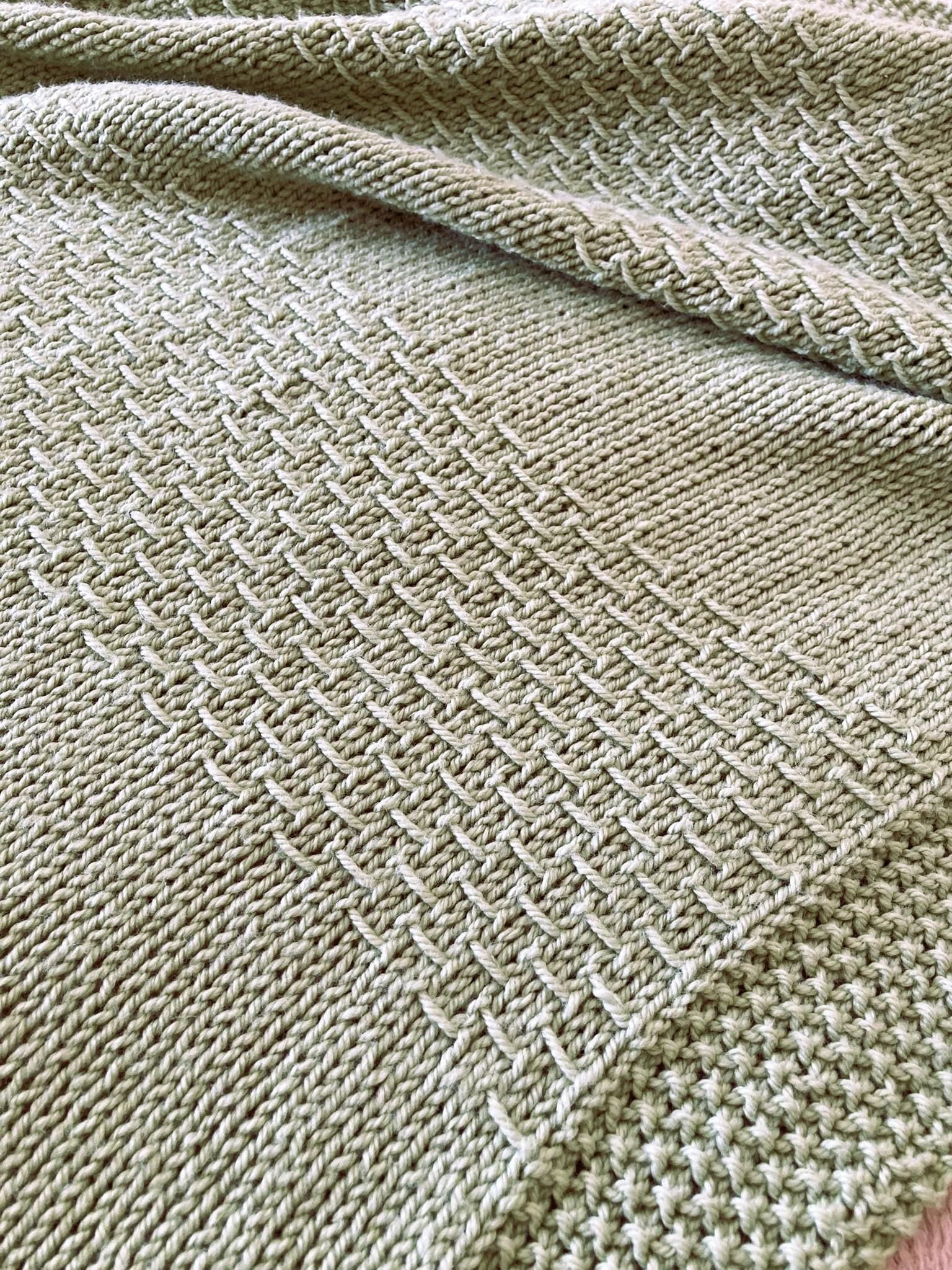 Knitting pattern ~ Scilla Baby Blanket in Aran or DK ~ ENGLISH ~ PDF Download