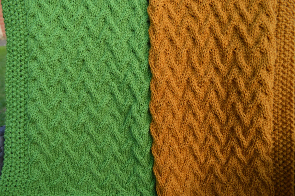 Knitting pattern ~ In the Garden ~ Baby Blanket ~ ENGLISH ~  PDF Download
