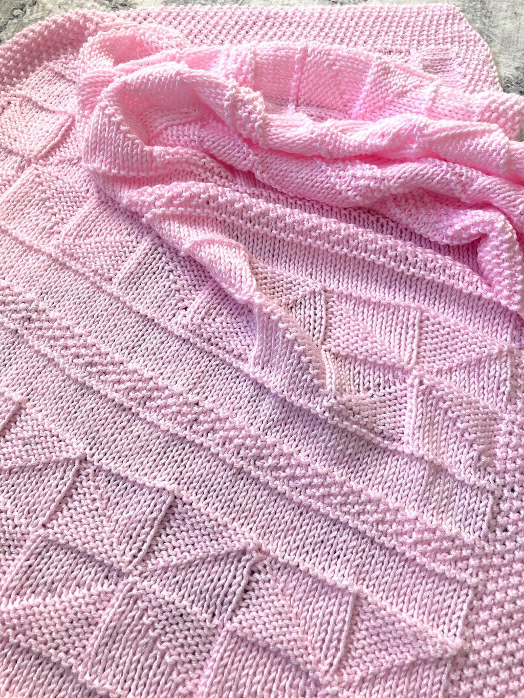Knitting pattern ~ Verna Baby Blanket ~ Easy Knit  ~ ENGLISH ~ PDF Download