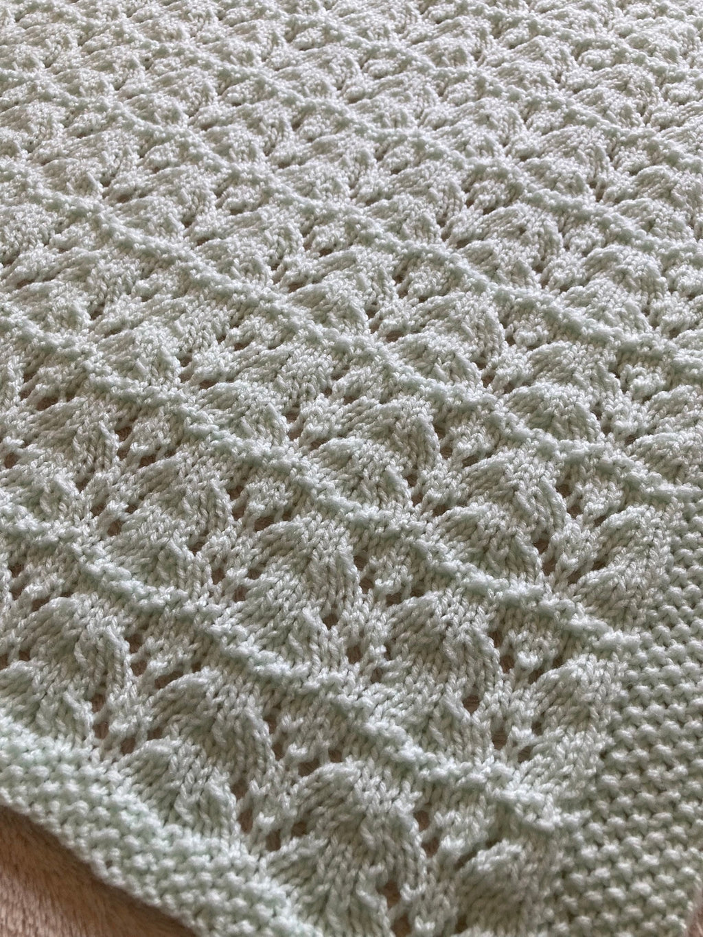 Knitting Pattern ~ Audrey Baby Blanket in DK  ~ ENGLISH ~ PDF Download
