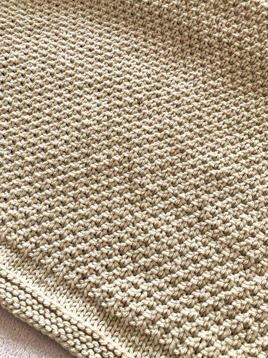 Knitting pattern ~ Double Moss Blanket in Aran or Chunky ~ Perfect for beginners ~ ENGLISH ~ PDF Download