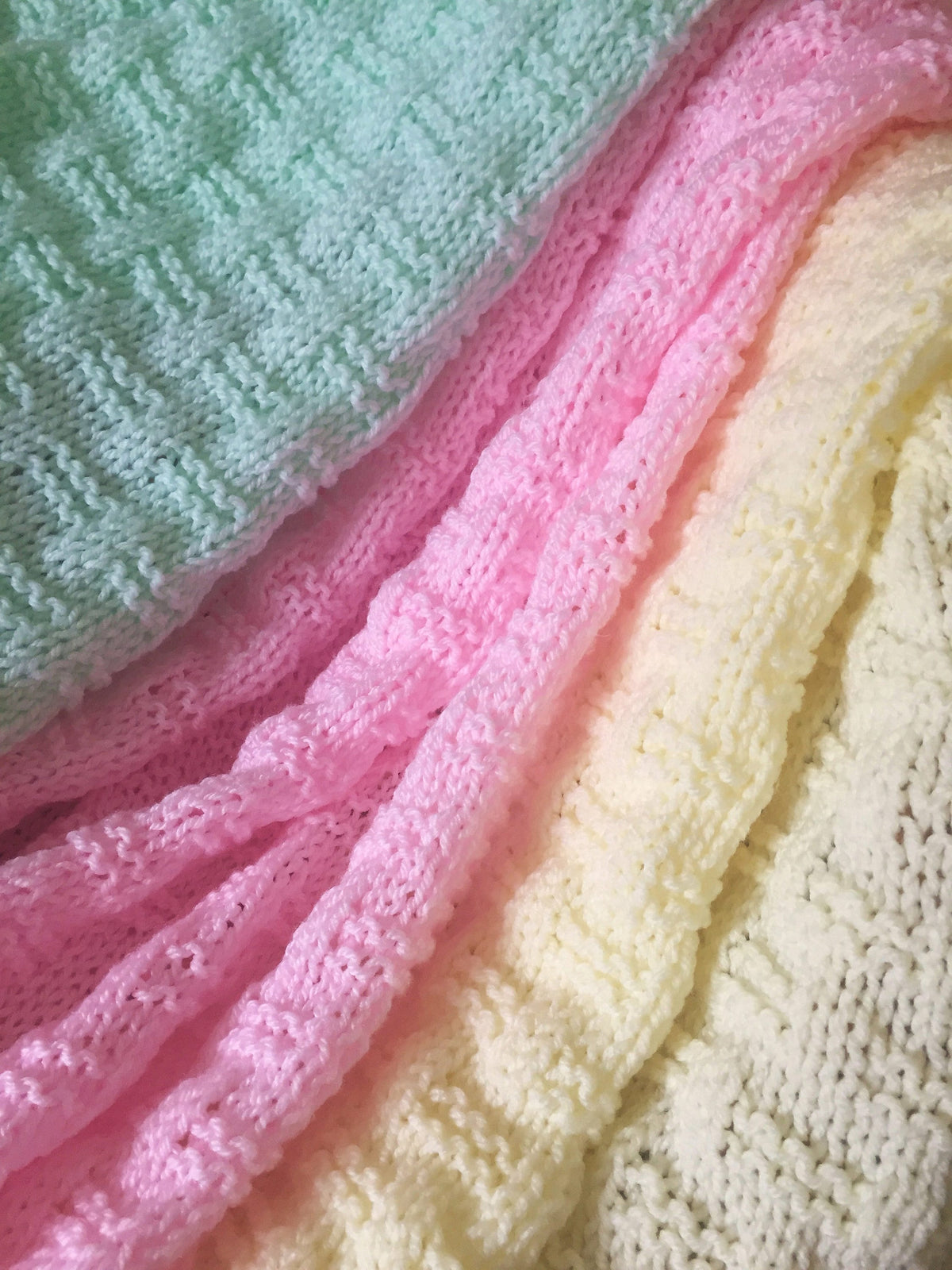 Knitting pattern ~ Easy Weave Baby Blanket  ~ ENGLISH ~ PDF Download