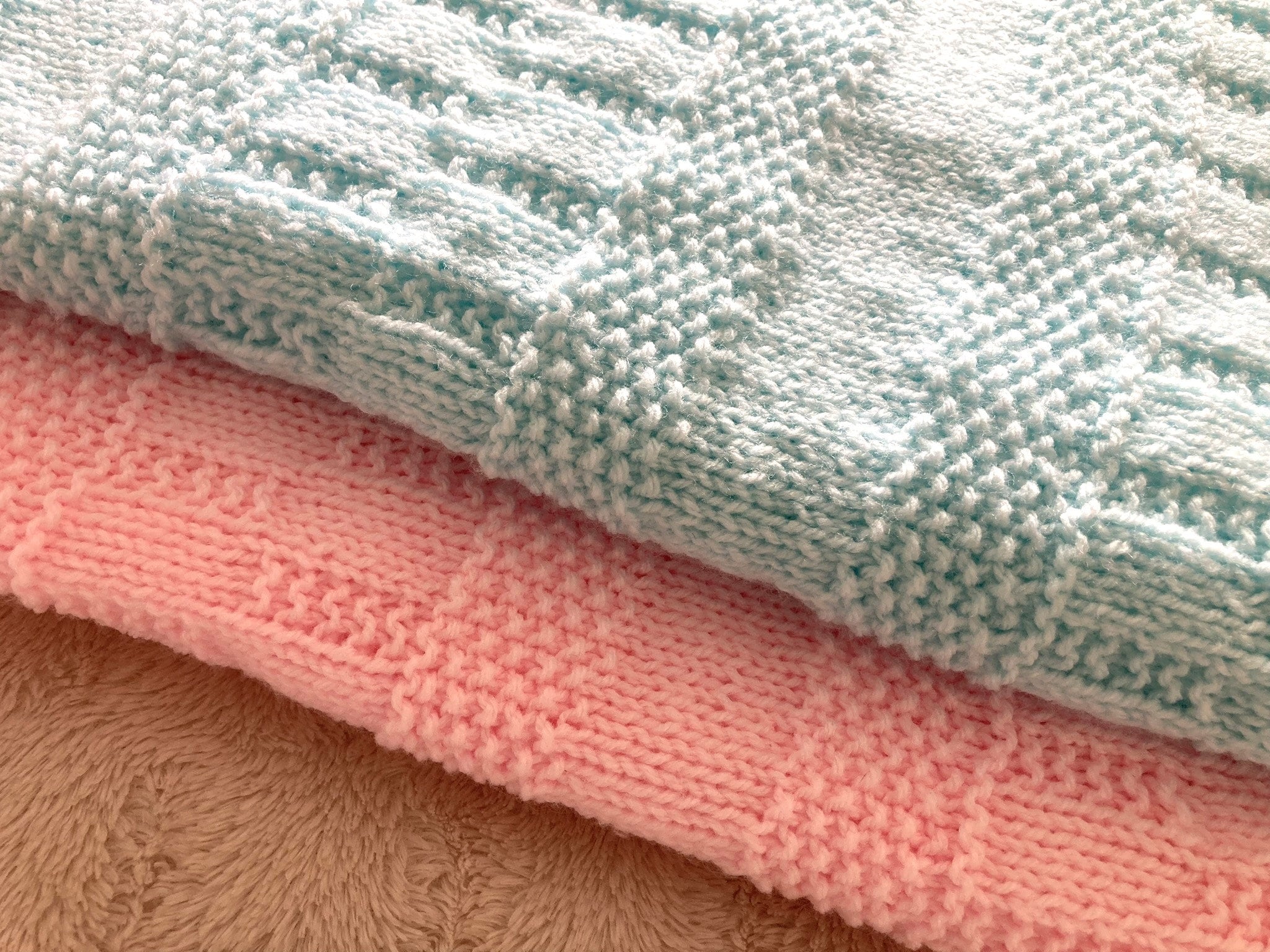 Knitting Pattern ~ Jemima Baby Blanket  ~  ENGLISH ~ PDF Download
