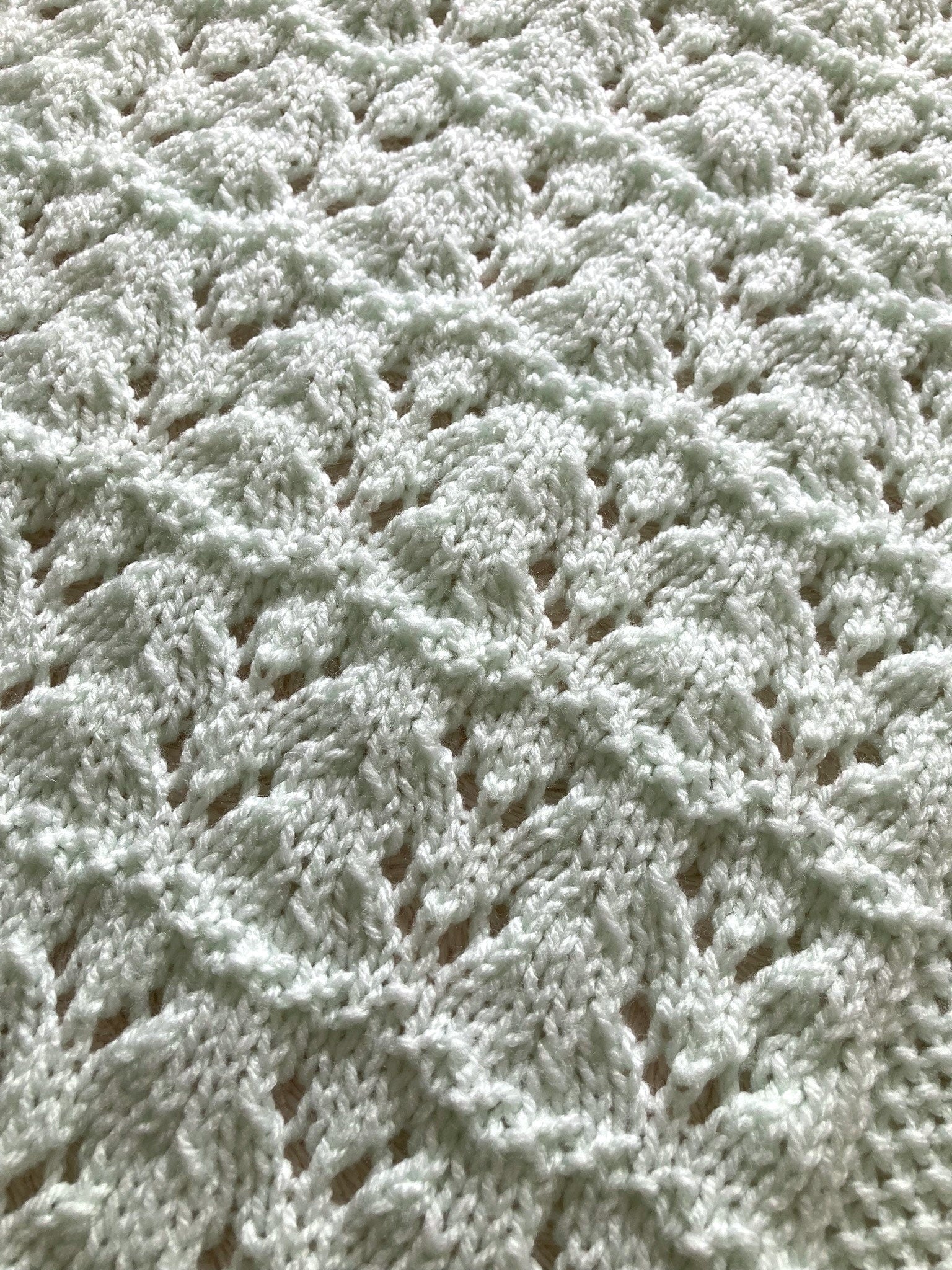 Knitting Pattern ~ Audrey Baby Blanket in DK  ~ ENGLISH ~ PDF Download