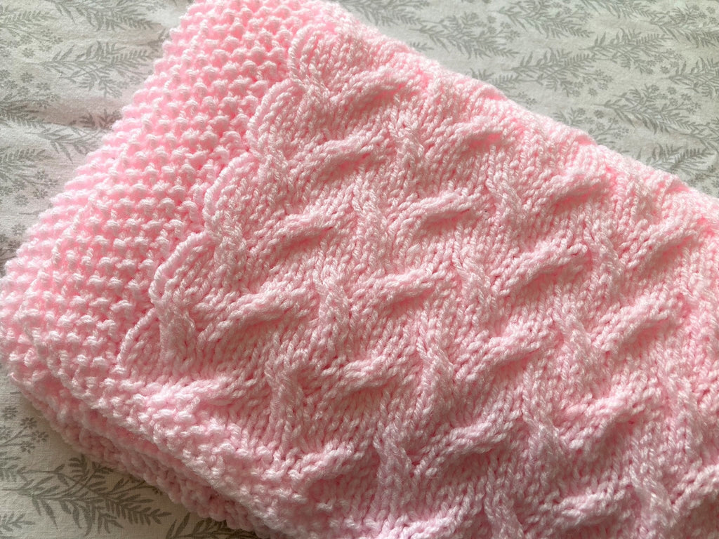Knitting pattern ~ In the Garden ~ Baby Blanket ~ ENGLISH ~  PDF Download