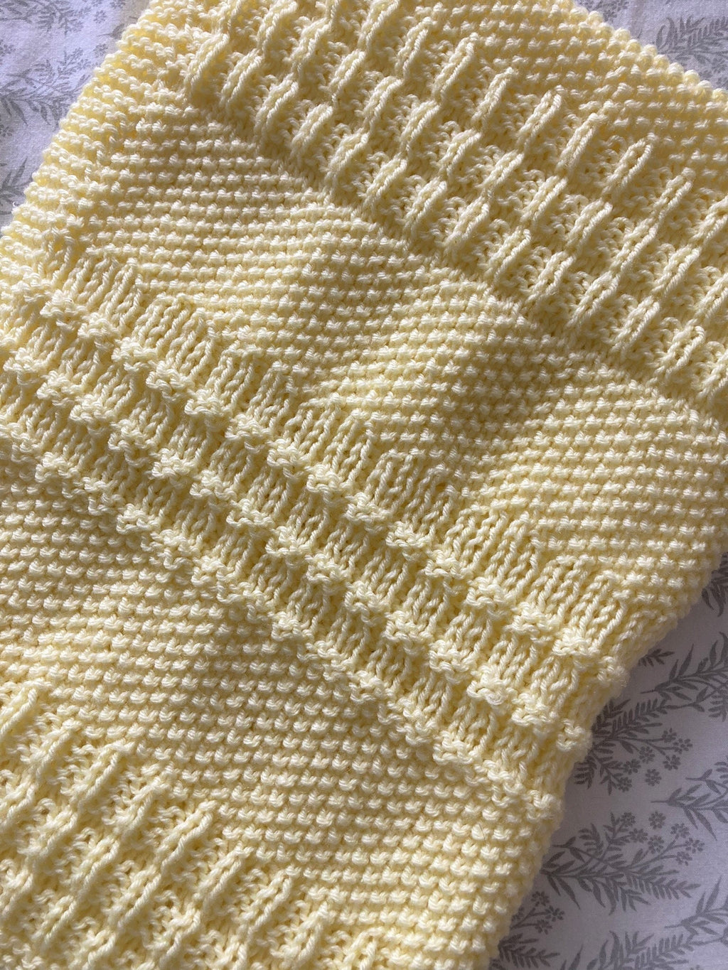 Knitting Pattern ~ Dorete Baby Blanket ~ Easy Knit for Beginners ~ENGLISH ~ PDF Download