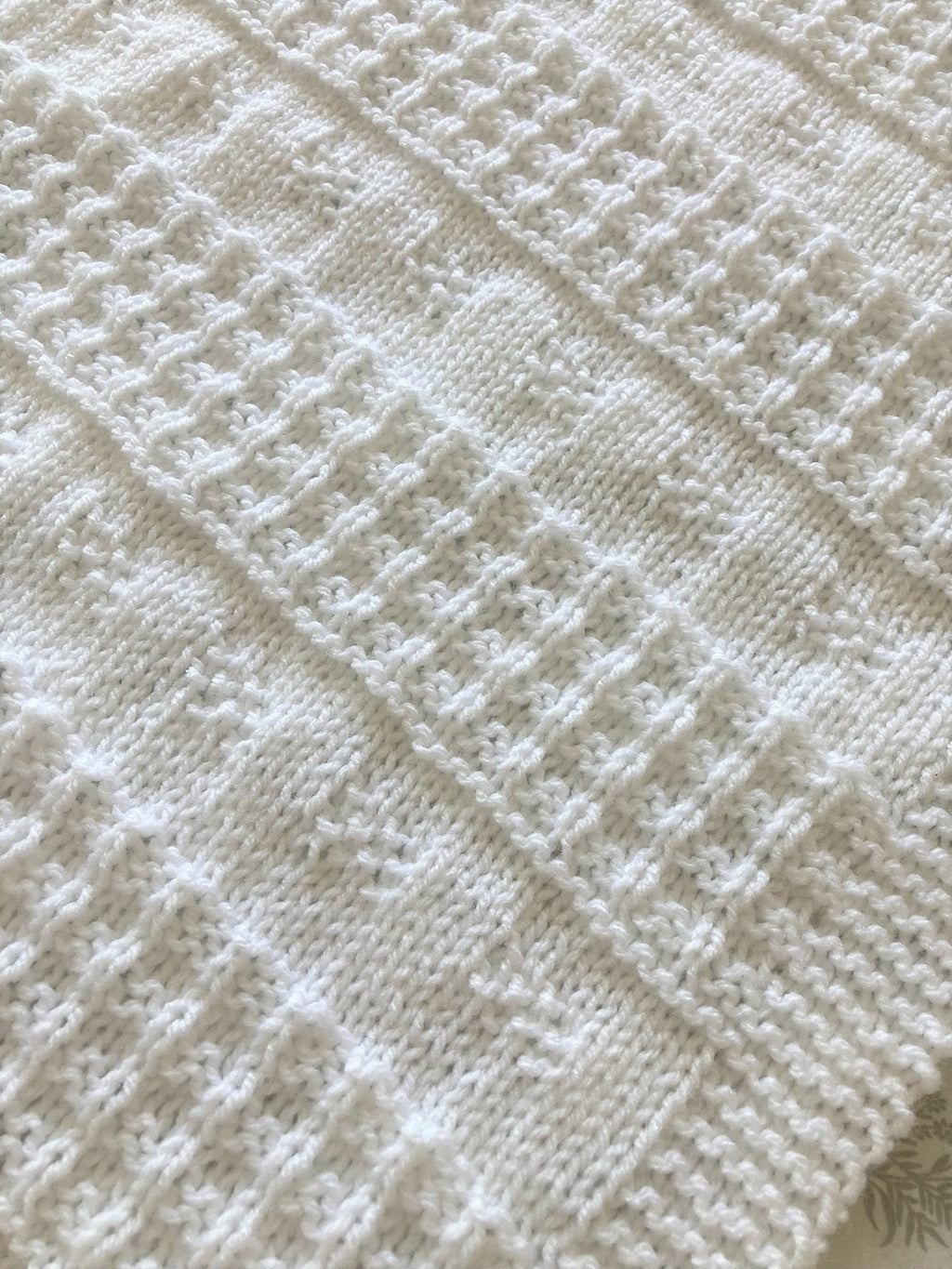 Knitting Pattern ~ Rosabel Baby Blanket in DK  ~ ENGLISH ~ PDF Download