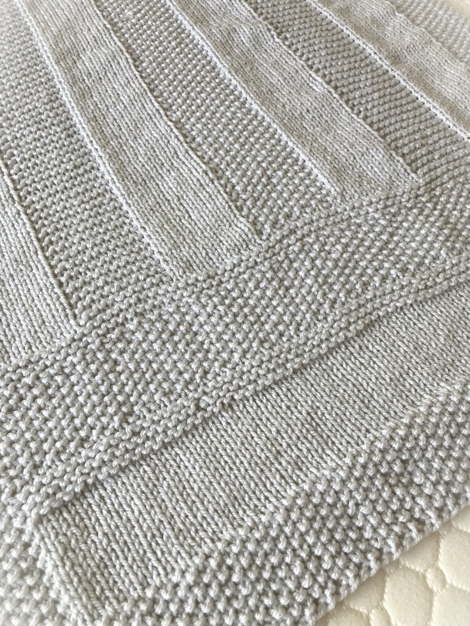 Knitting pattern ~ Hugo Baby Blanket ~ Perfect for beginners ~  Aran Yarn ~ ENGLISH ~ PDF Download