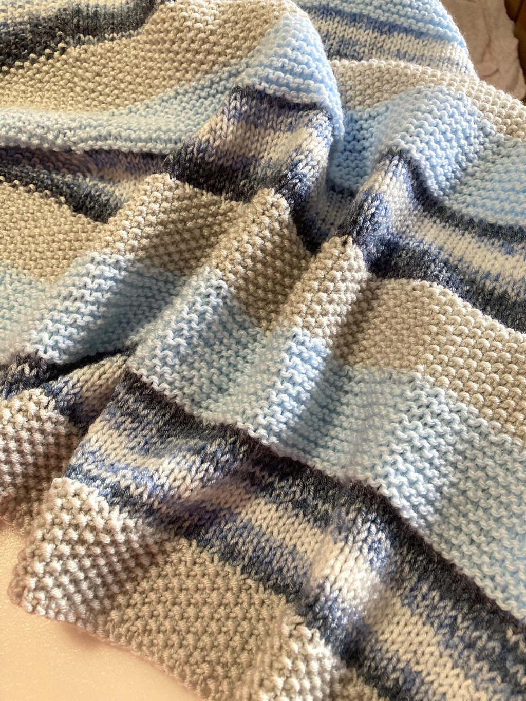 Knitting pattern ~ Simple Textures Baby Blanket  ~ DK Yarn ~ ENGLISH ~ PDF Download