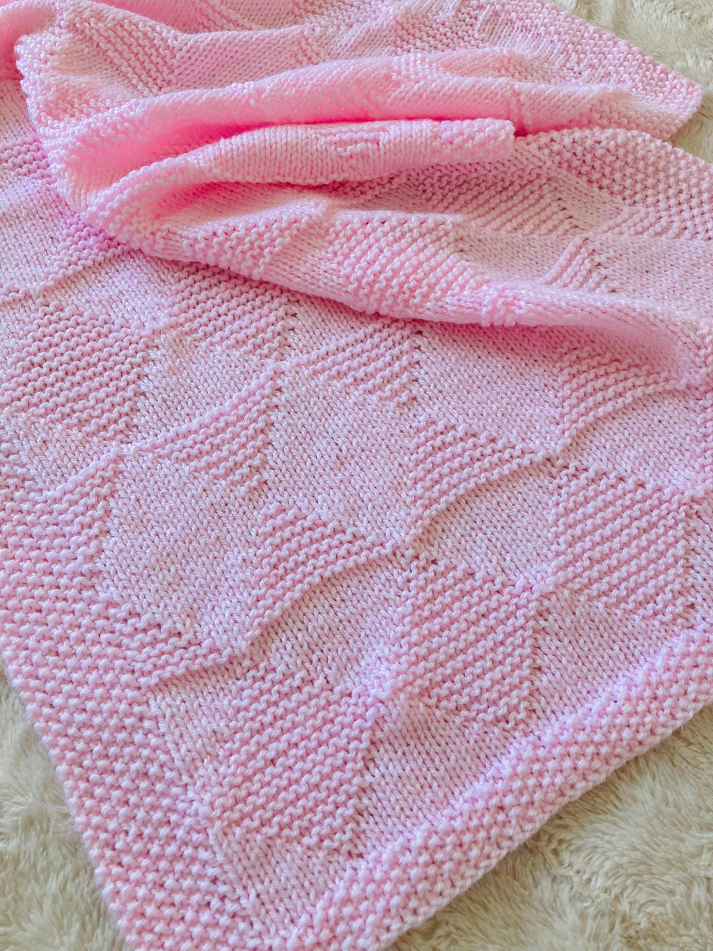 Knitting Pattern ~ Heidi Baby Blanket  ~  ENGLISH ~ PDF Download