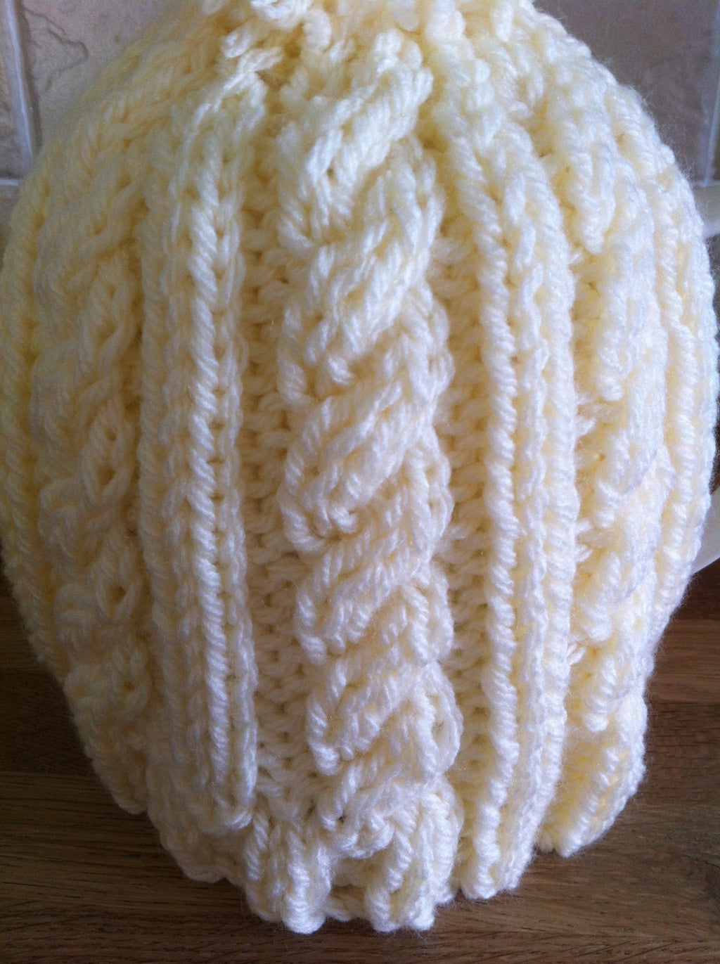 Knitting pattern ~ Easy Cable Tea Cosy  ~ ENGLISH ~  PDF Download