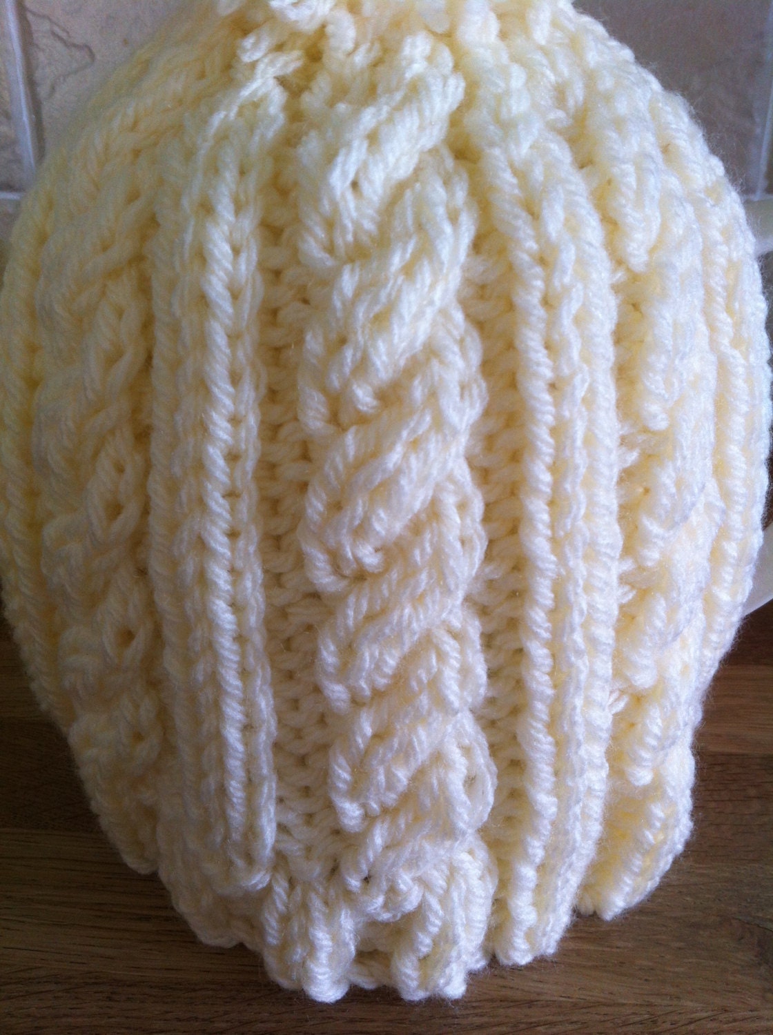 Knitting pattern ~ Easy Cable Tea Cosy  ~ ENGLISH ~  PDF Download
