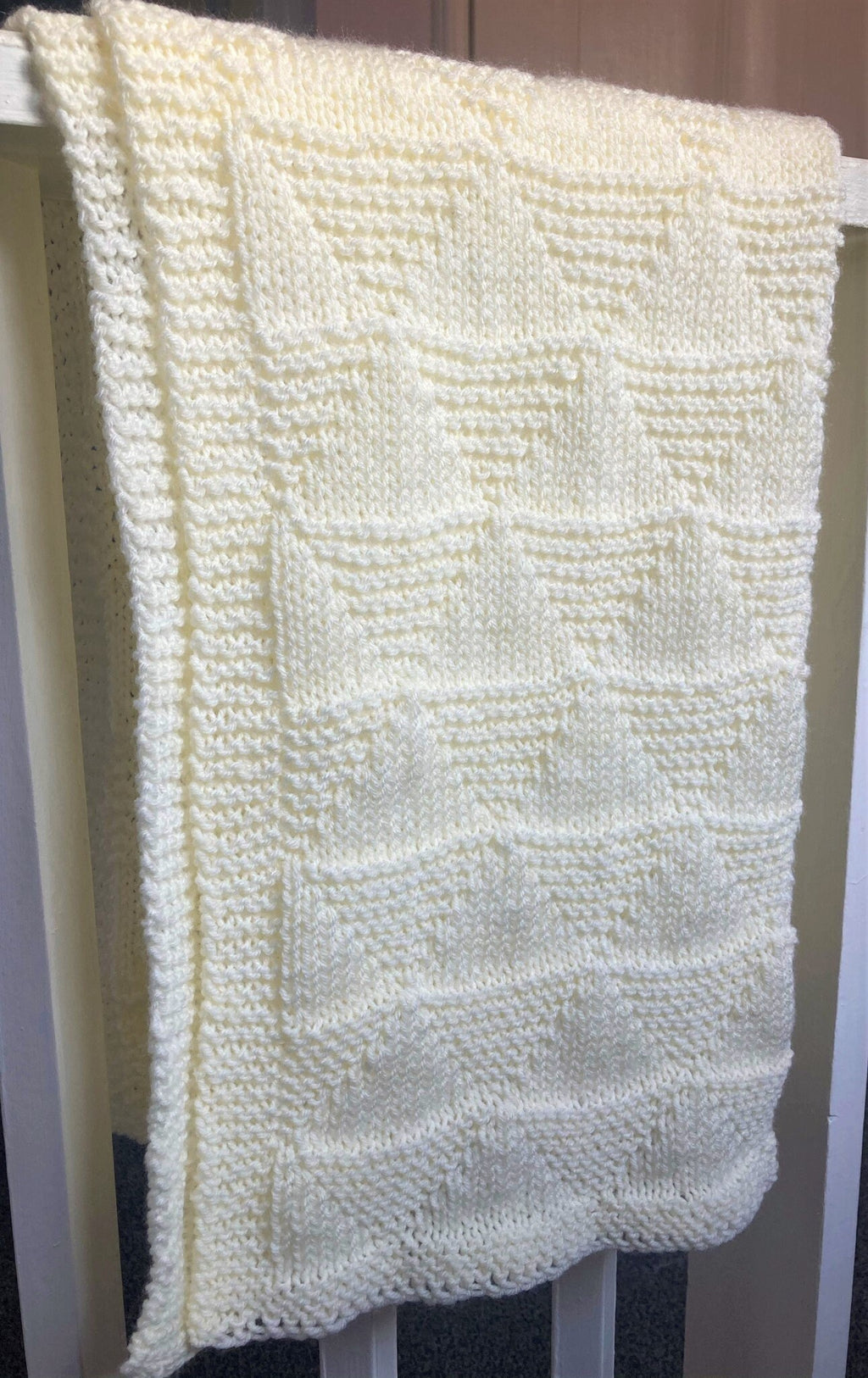 Knitting pattern ~ Little Mountains Baby Blanket  ~ ENGLISH ~  PDF Download
